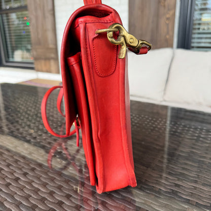 Vintage Coach Red Station Bag 5130🍬⚡