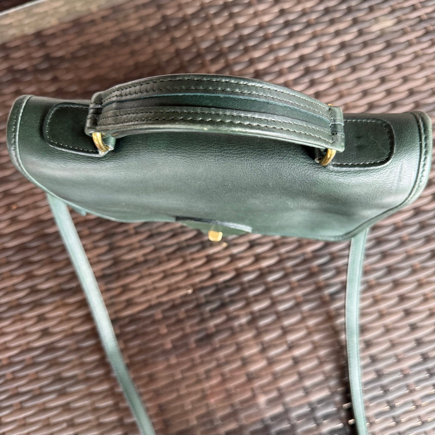 Vintage Coach Bottle Green Station Bag 5130🌲🍀
