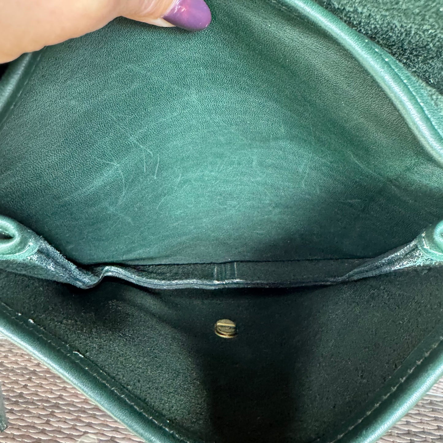 Vintage Coach Bottle Green Station Bag 5130🌲🍀