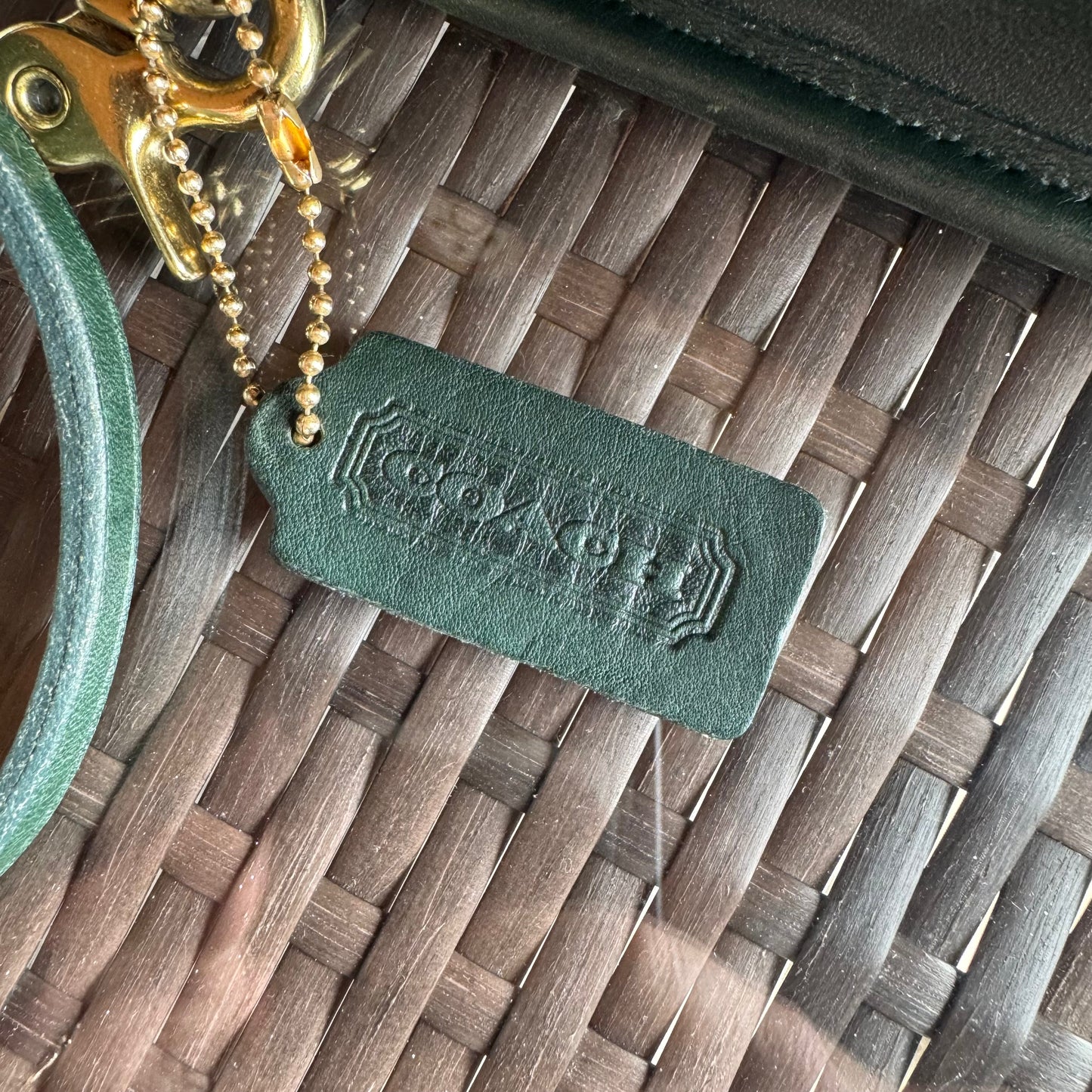 Vintage Coach Bottle Green Station Bag 5130🌲🍀