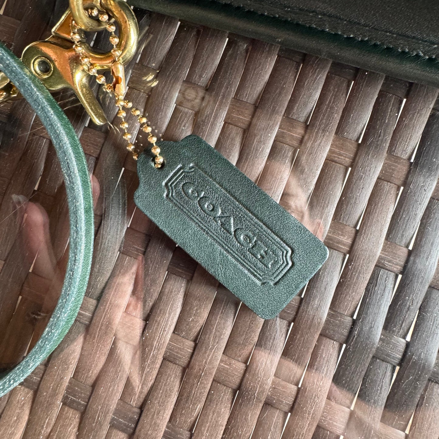 Vintage Coach Bottle Green Station Bag 5130🌲🍀
