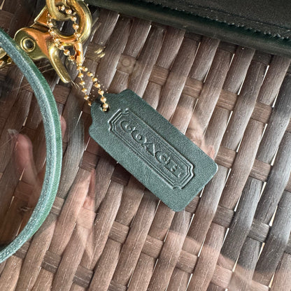 Vintage Coach Bottle Green Station Bag 5130🌲🍀