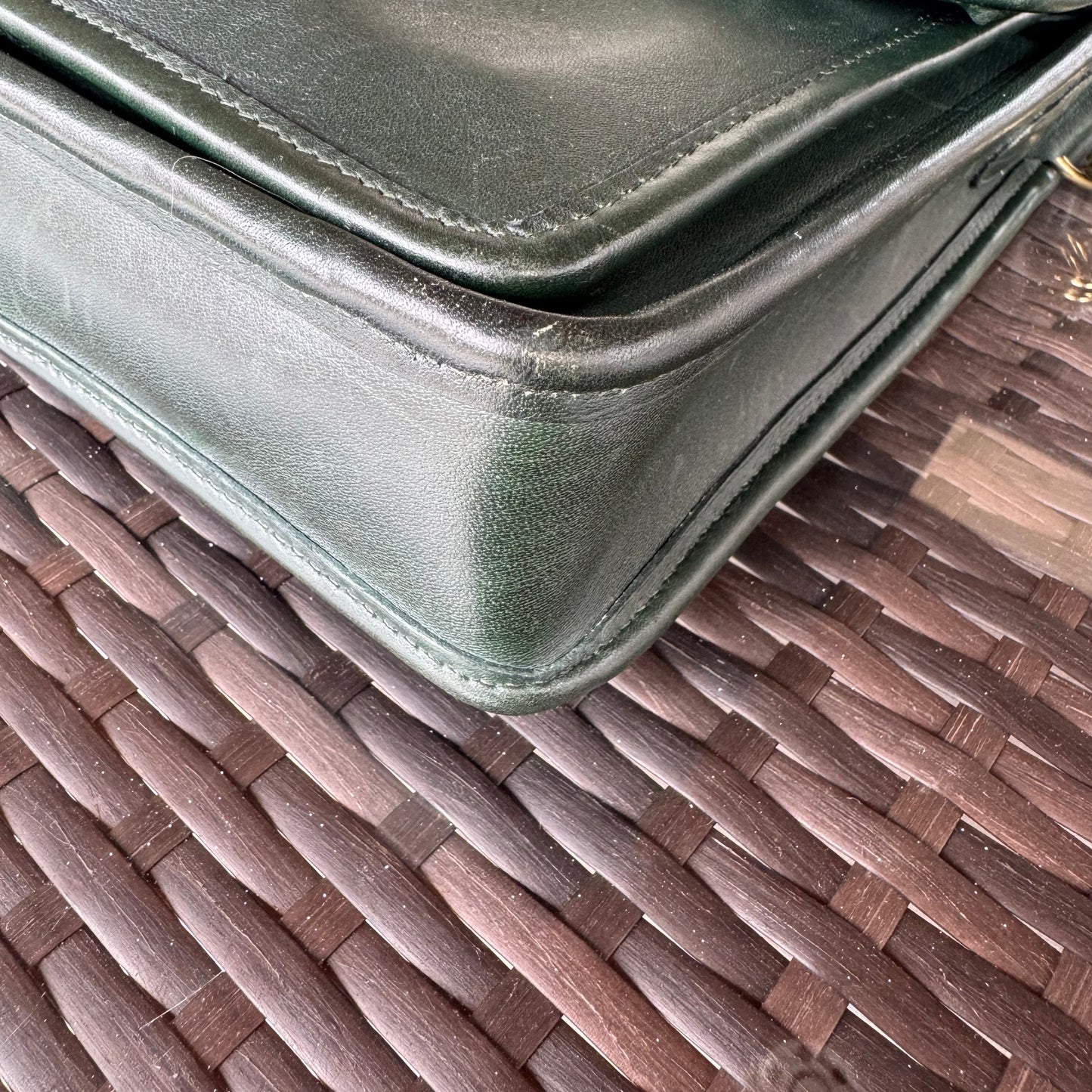 Vintage Coach Bottle Green Station Bag 5130🌲🍀