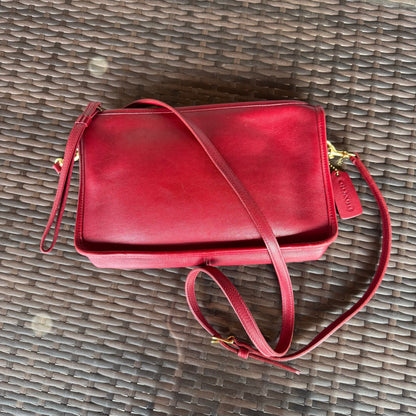 Vintage Coach Red Basic Bag 9455🍎🔥