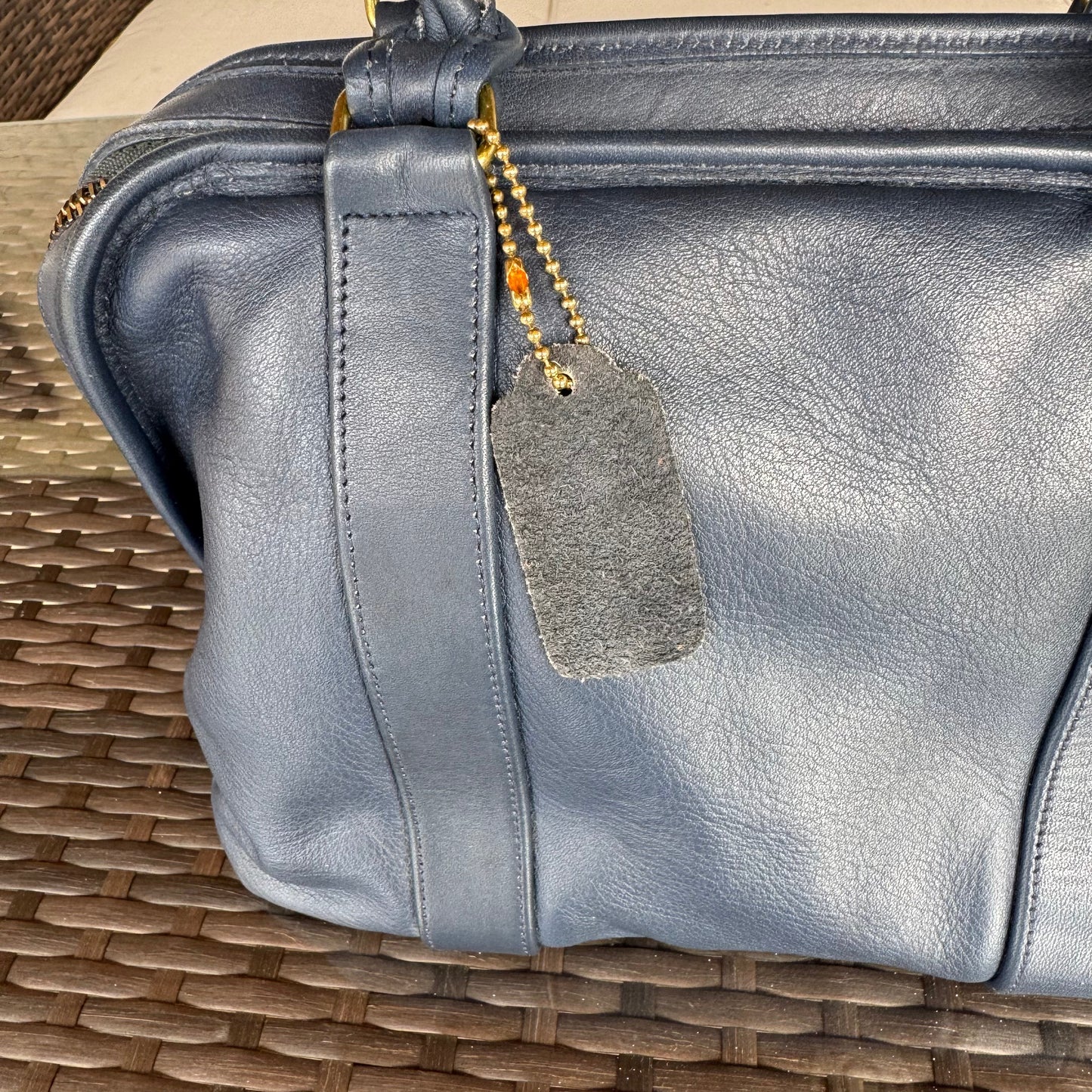Vintage Coach Blue Soft Satchel 4055🍂✨