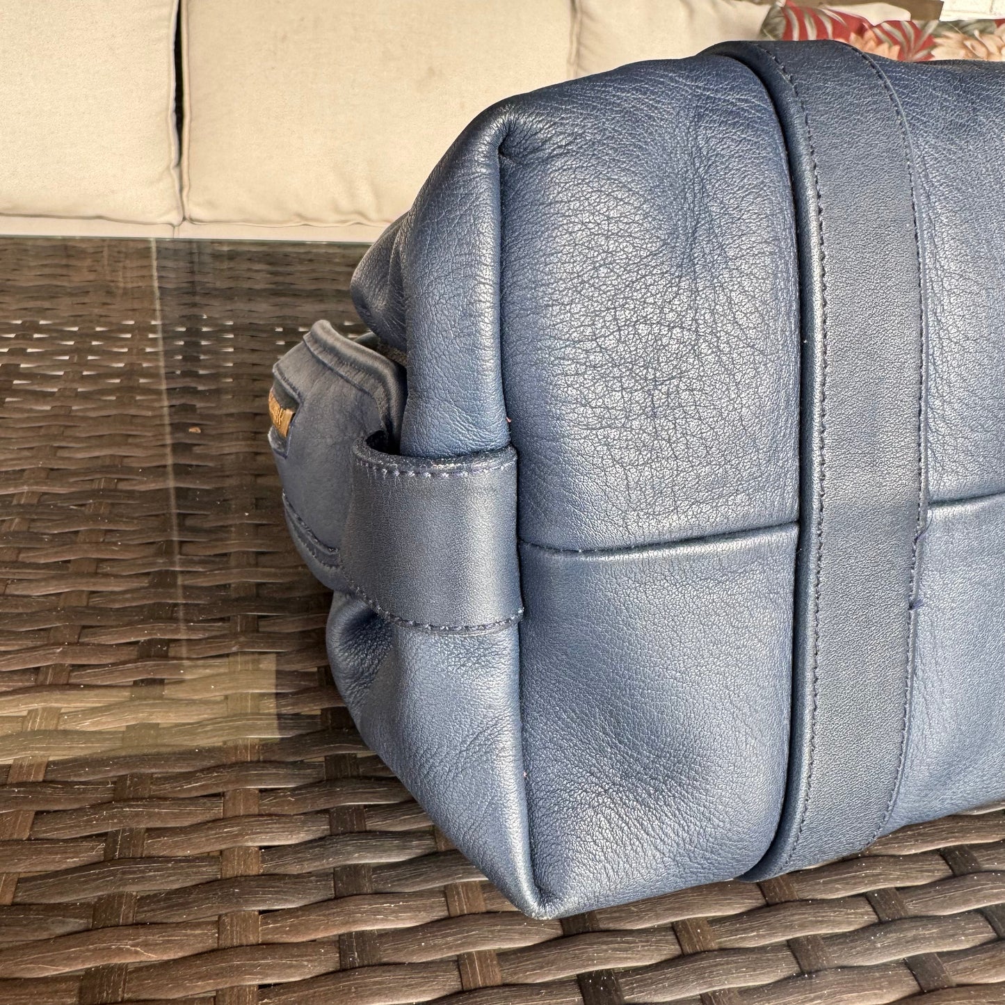Vintage Coach Blue Soft Satchel 4055🍂✨