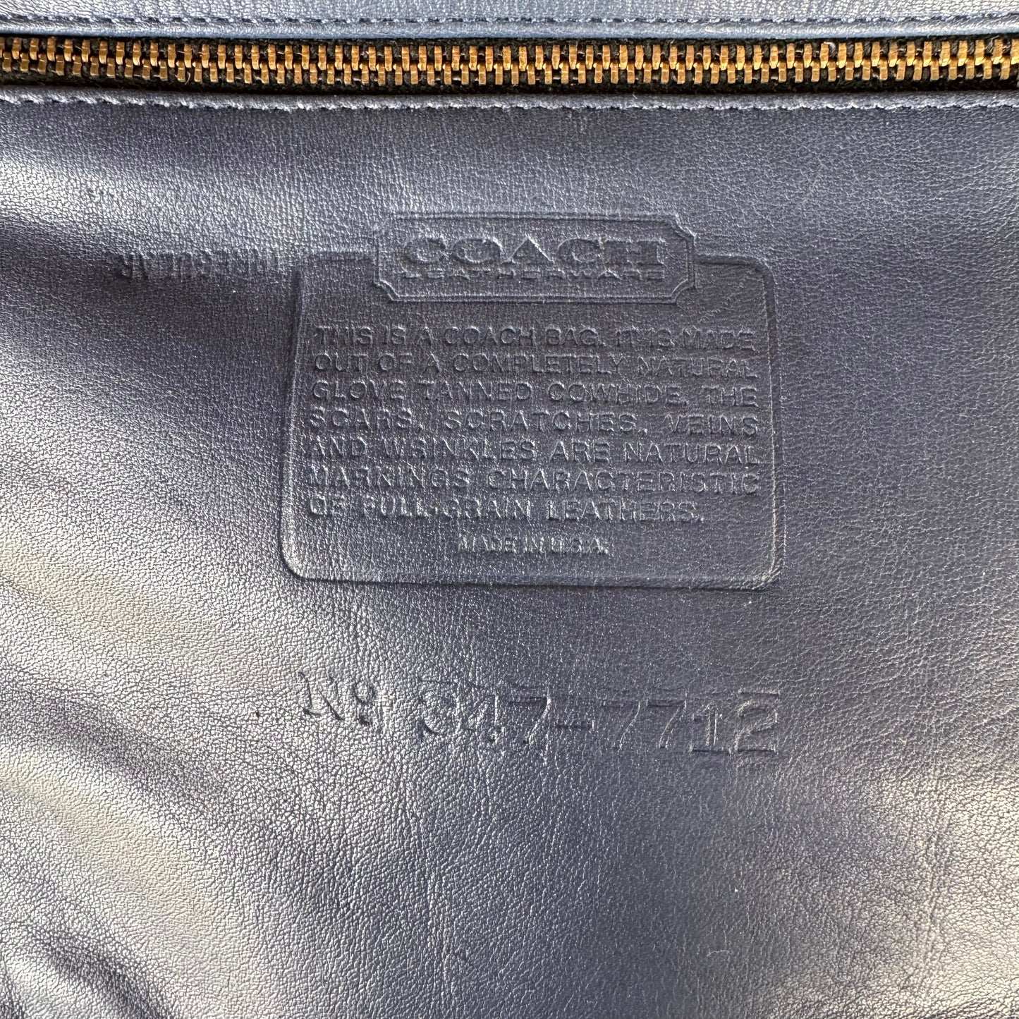 Vintage Coach Blue Soft Satchel 4055🍂✨