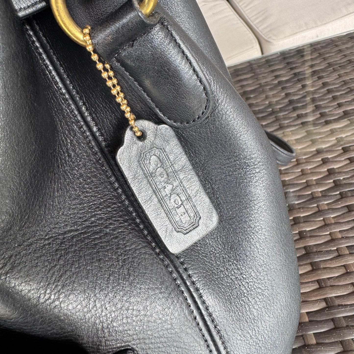 Vintage Coach Black Handle Backpack 9992🖤🍫