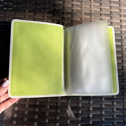 Vintage Coach Y2K Embossed Photo Book In Mint Green🥬🎄