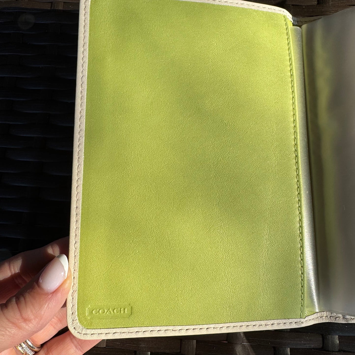 Vintage Coach Y2K Embossed Photo Book In Mint Green🥬🎄