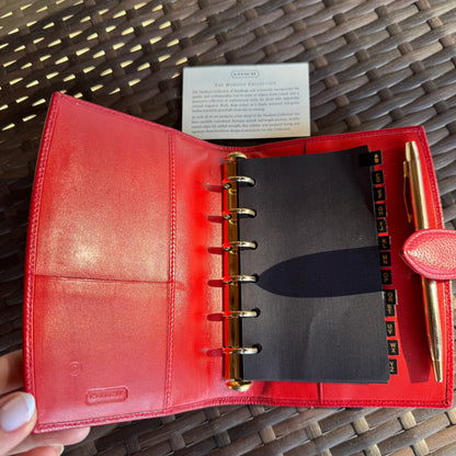 Vintage Coach Red Madison Pocket Organizer 4489🍒❤️‍🔥
