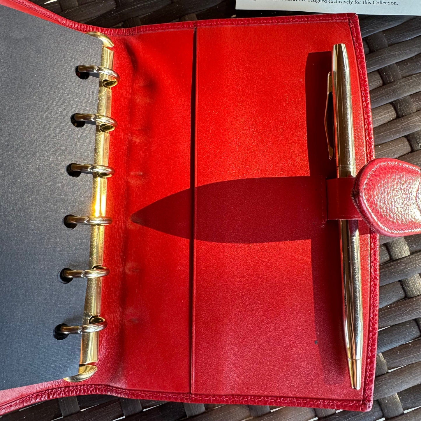 Vintage Coach Red Madison Pocket Organizer 4489🍒❤️‍🔥