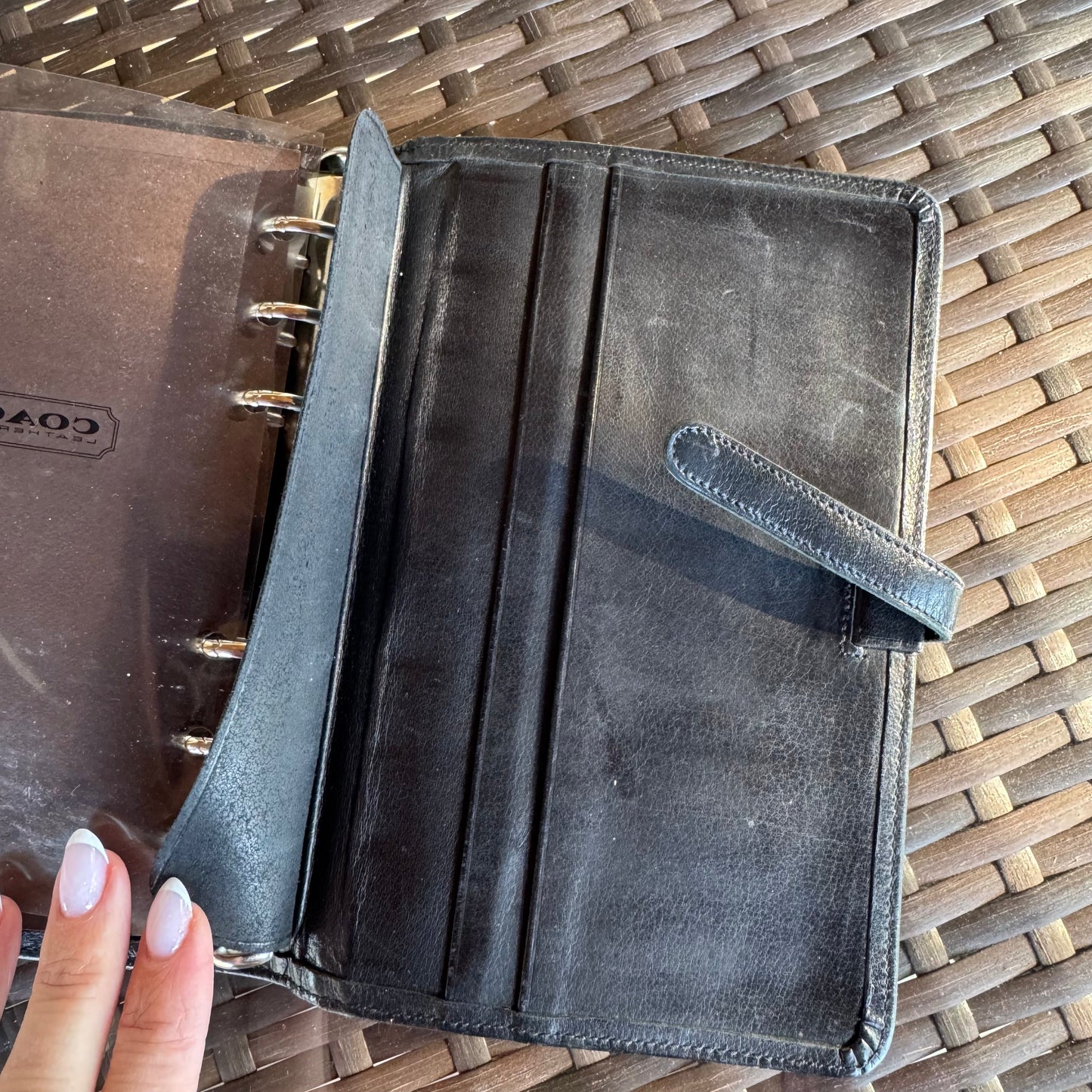 Vintage Coach Black Pocket Organizer🖤🍫