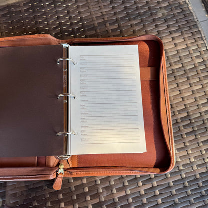 Vintage Coach British Tan Zip Around Organizer Large Planner 5223🌺🩷