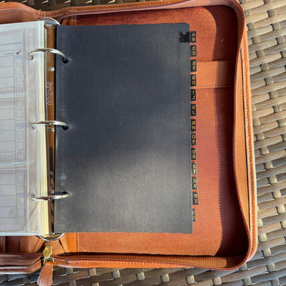 Vintage Coach British Tan Zip Around Organizer Large Planner 5223🌺🩷