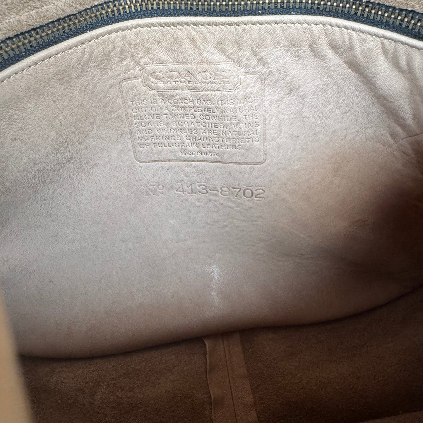 Vintage Coach 4050 Shoulder Bag In Taupe Lightweight Leather🍂✨