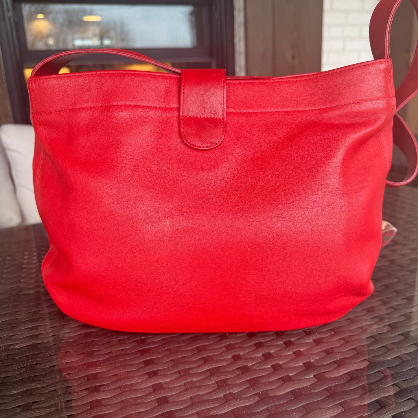 Vintage Coach Soho Red Eldridge Hobo 4166🍒❤️‍🔥