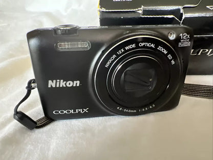 Used 🍇₊˚💜 Nikon Coolpix S6800 16.0MP Compact Digital Camera with 12x Optical Zoom 🍥🎀📷