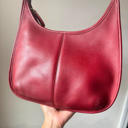 Vintage Coach Ergo Zip Hobo 9025 red