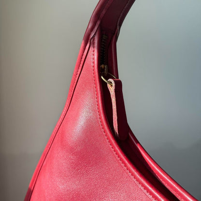 Vintage Coach Ergo Zip Hobo 9025 red