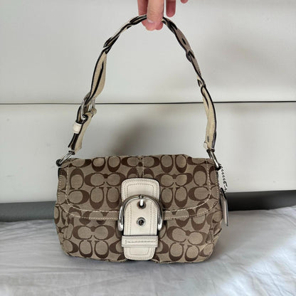 Coach soho jacquard shoulder bag