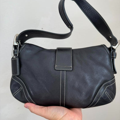 Authentic vintage Coach Soho shoulder bag black medium
