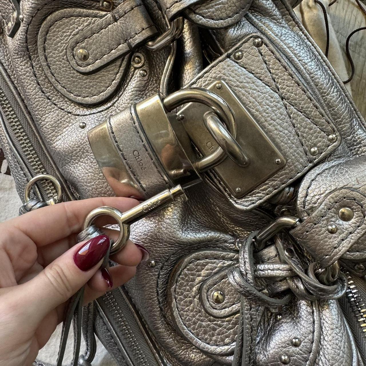 Authentic silver Chloe paddington bag🥬🎄