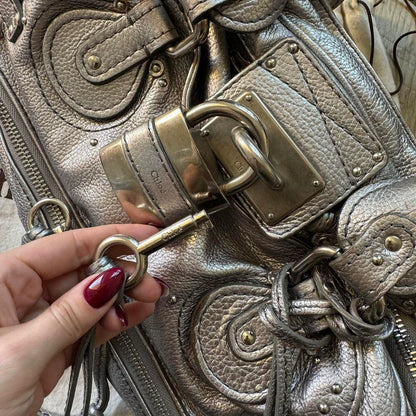 Authentic silver Chloe paddington bag🥬🎄
