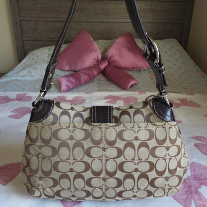 Y2K Vintage Coach Soho Signaure Cs Shoulder Purse With Wallet🤎🌆