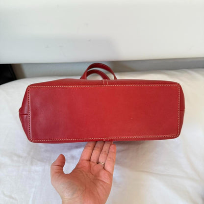 Vintage Coach tote and makeup bag