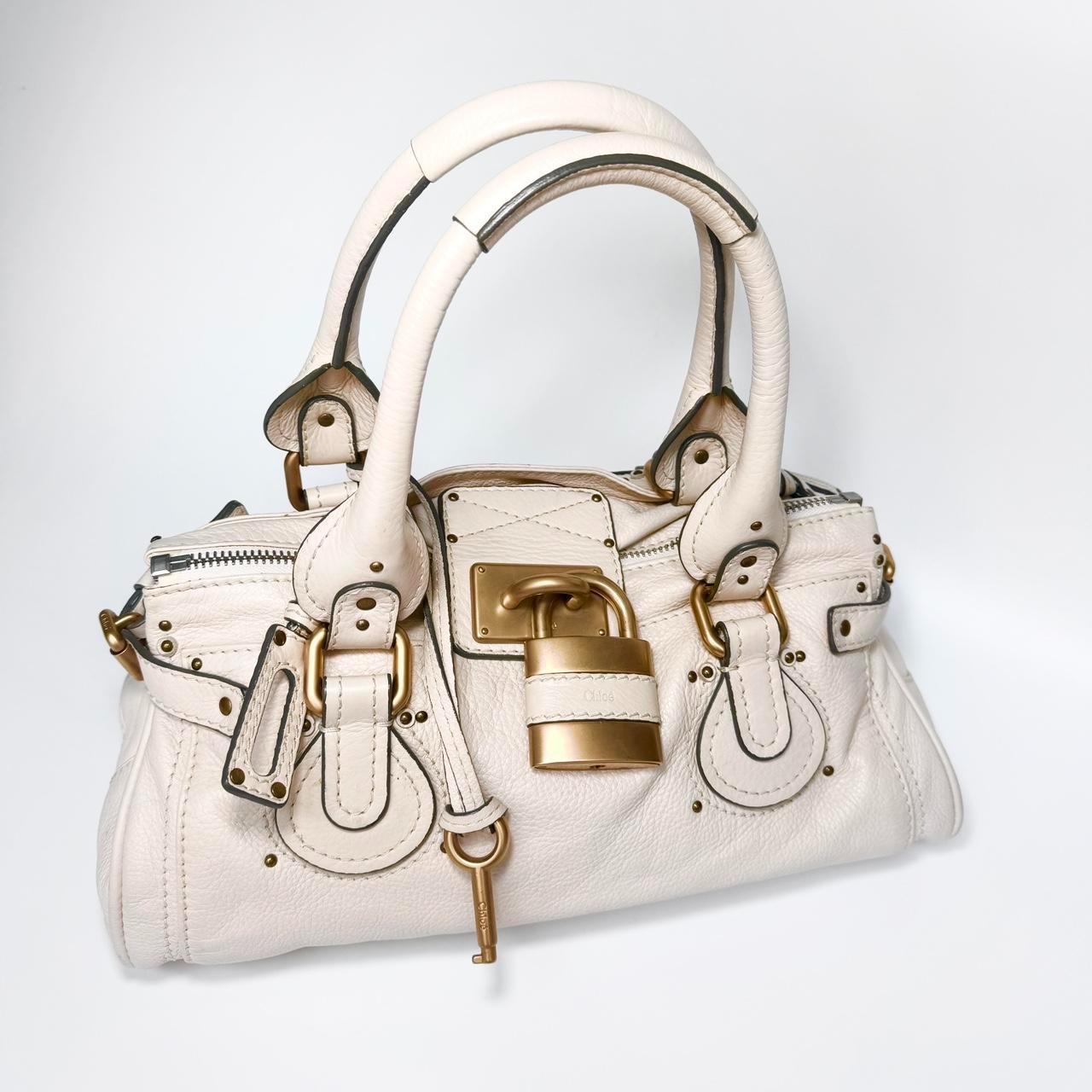 Pre-Owned Chloe Paddington cream/ off white leather🍂✨