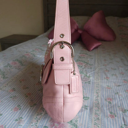 Y2K Coach Baby Pink Soho Shoulder Bag Purse🌺🩷