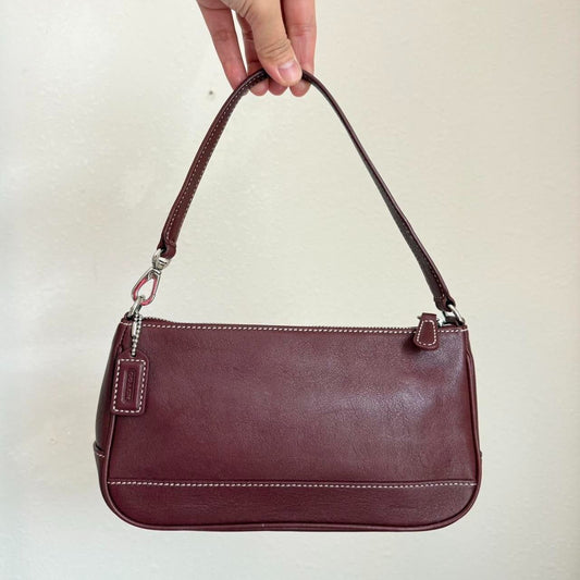 Vintage Coach Leather Hampton Baguette Shoulder bag
