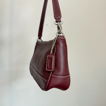 Vintage Coach Leather Hampton Baguette Shoulder bag