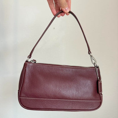 Vintage Coach Leather Hampton Baguette Shoulder bag