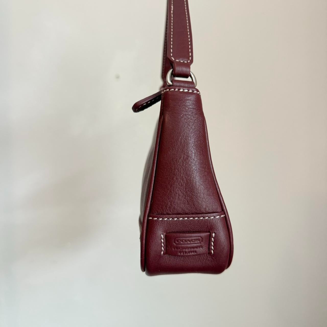 Vintage Coach Leather Hampton Baguette Shoulder bag