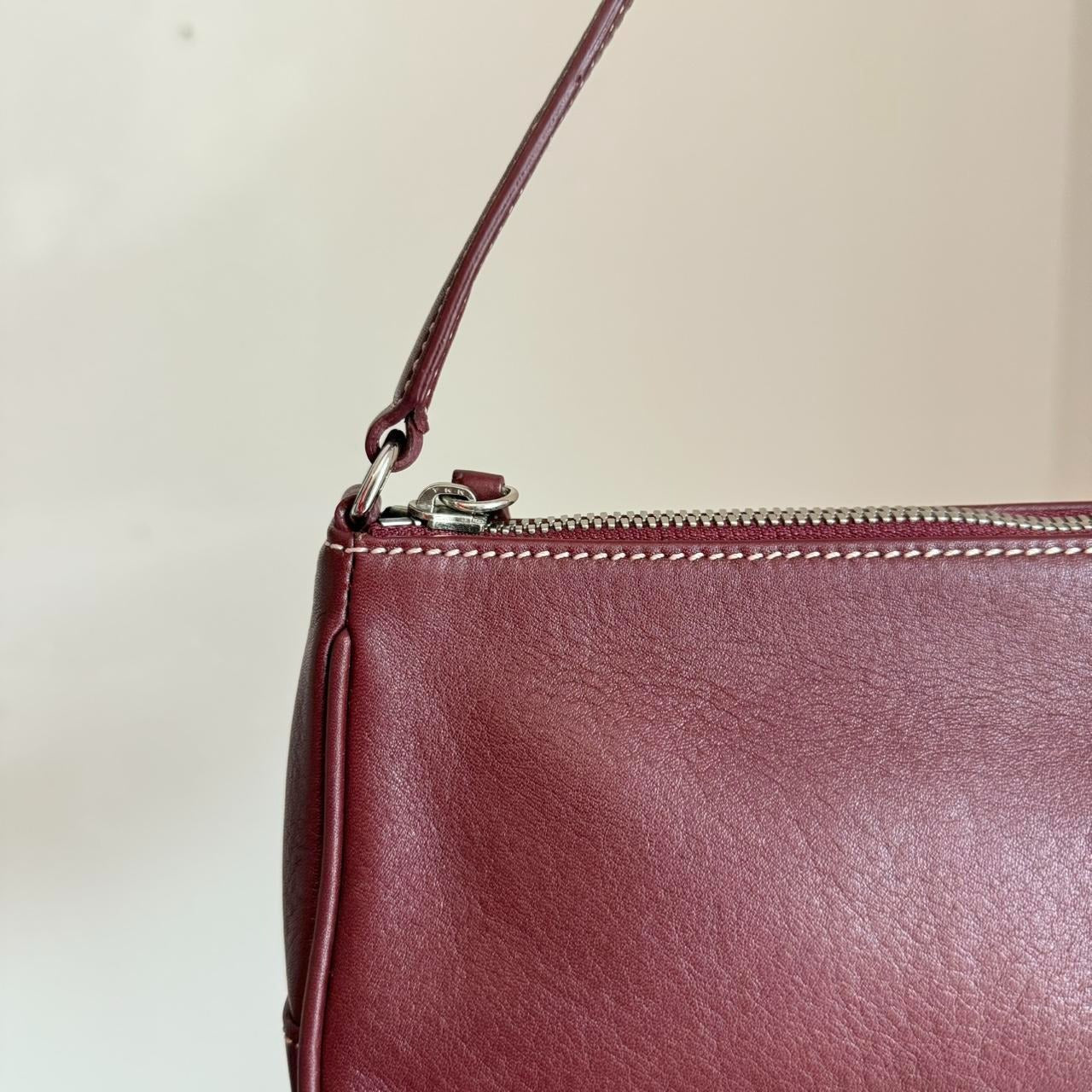 Vintage Coach Leather Hampton Baguette Shoulder bag