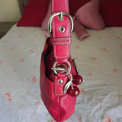 ❤️ Vintage Y2K Coach Red Soho Buckle Shoulder Purse ❤️