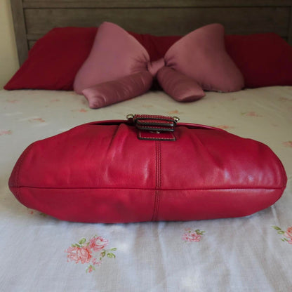 ❤️ Vintage Y2K Coach Red Soho Buckle Shoulder Purse ❤️