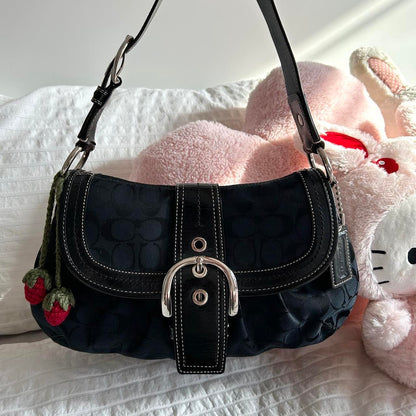 🫐🪻 y2k vintage black Coach soho shoulder 🫐🪻