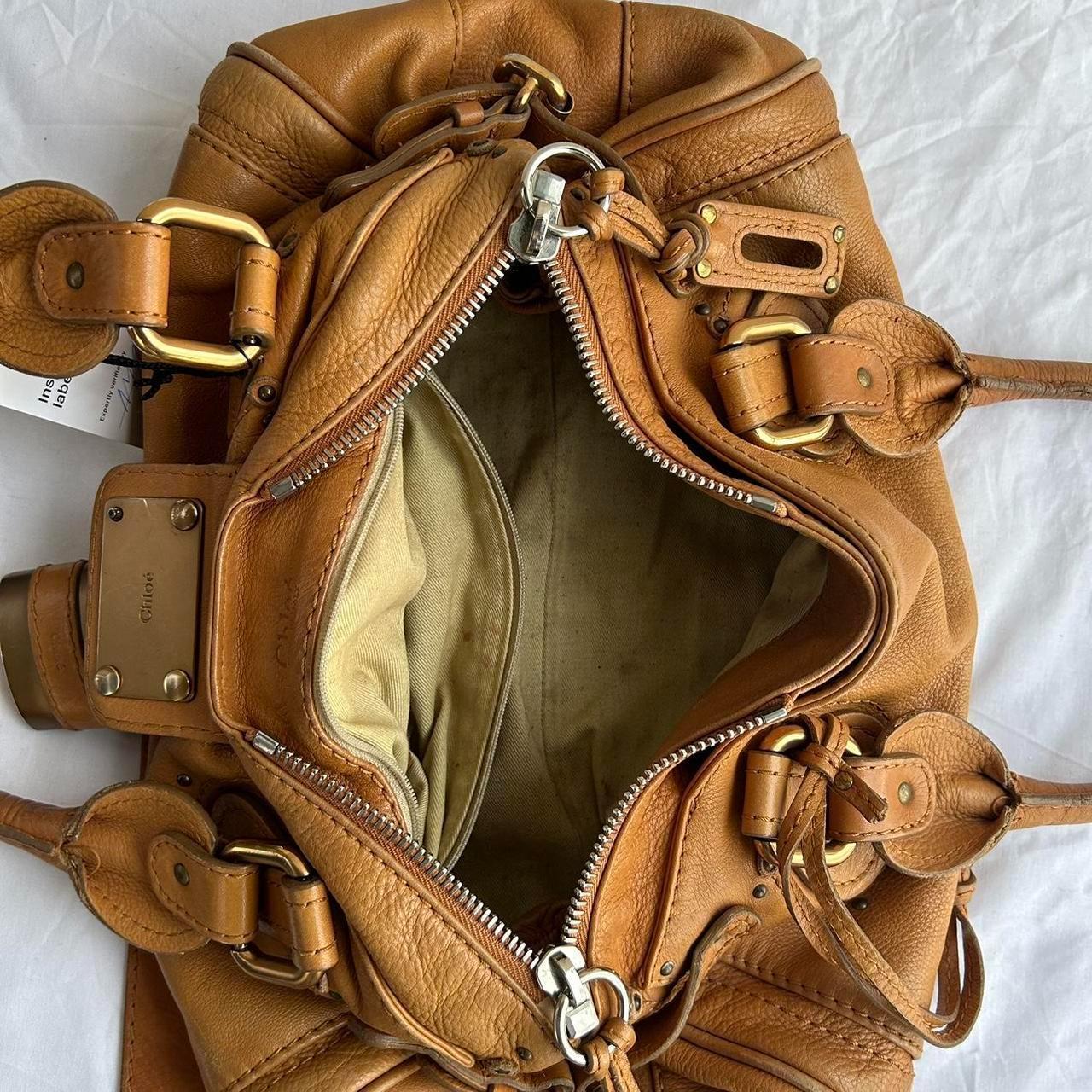 PreOwned 2000s vintage Chloe Paddington handbag in tan brown leather with long cross body/ shoulder strap (detachable).🍂✨