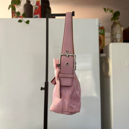 Coach Bubblegum Pink Y2K Demi Baguette🌲🍀