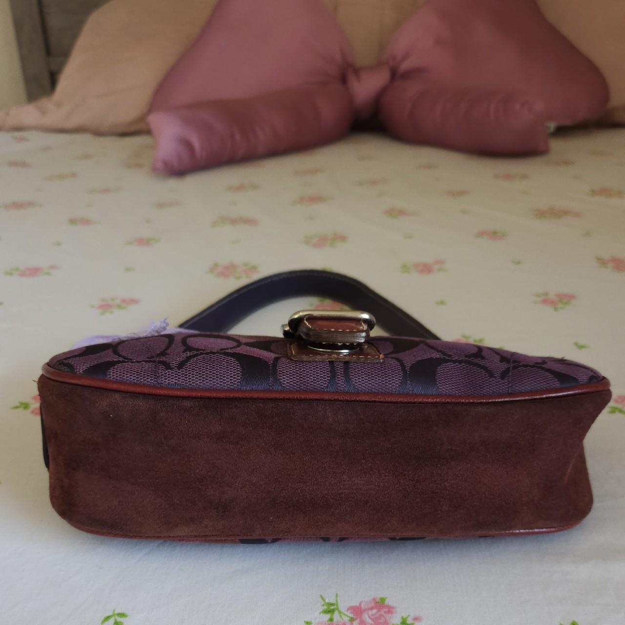 💜 Y2K Vintage Coach Purple Mini Demi Buckle Shoulder Bag 💜