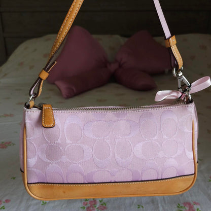 Y2K Vintage Coach Pink Demi Shoulder Bag Purse🌺🩷