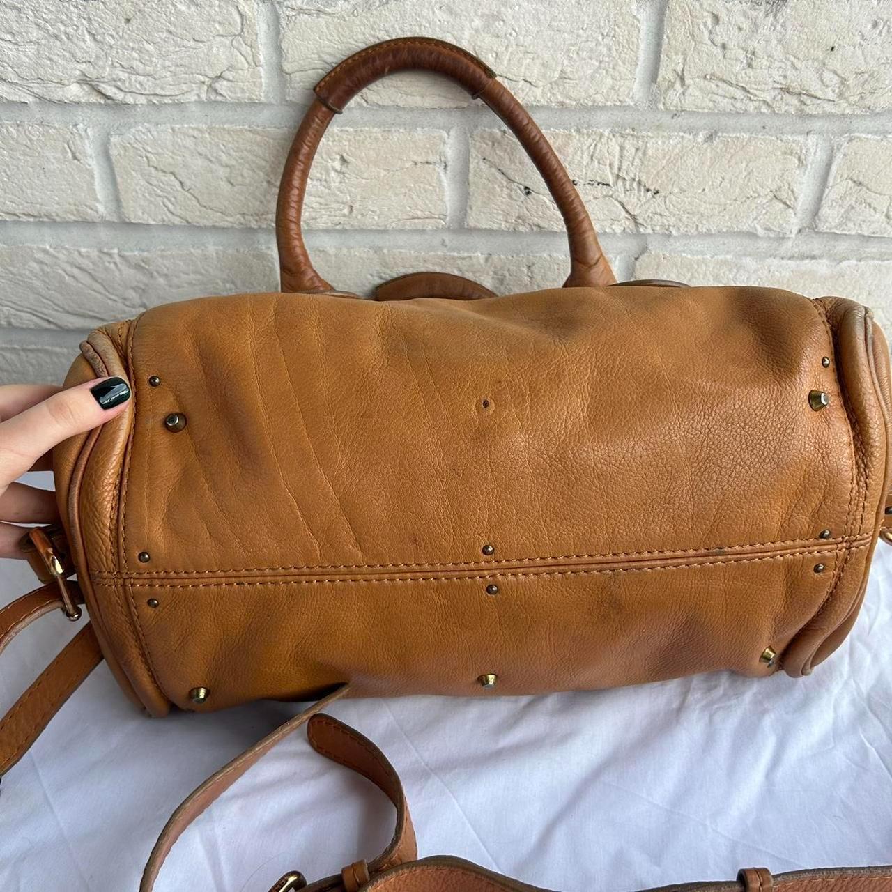PreOwned 2000s vintage Chloe Paddington handbag in tan brown leather with long cross body/ shoulder strap (detachable).🍂✨