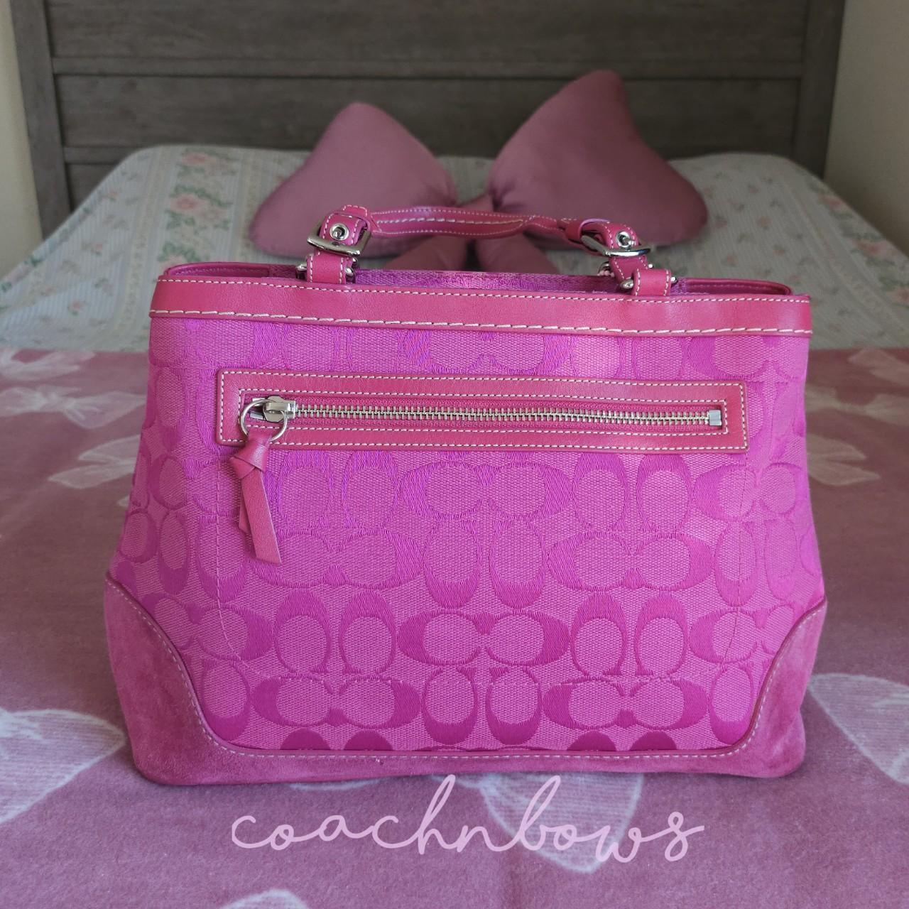 Y2K Vintage Coach Pink Handbag Tote Purse🍎🔥
