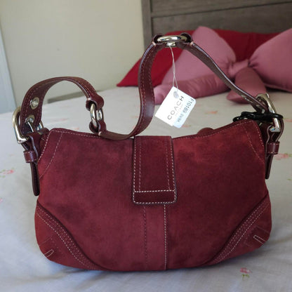 ❤️ Y2K Vintage Coach Suede Mini Soho Shoulder Bag ❤️