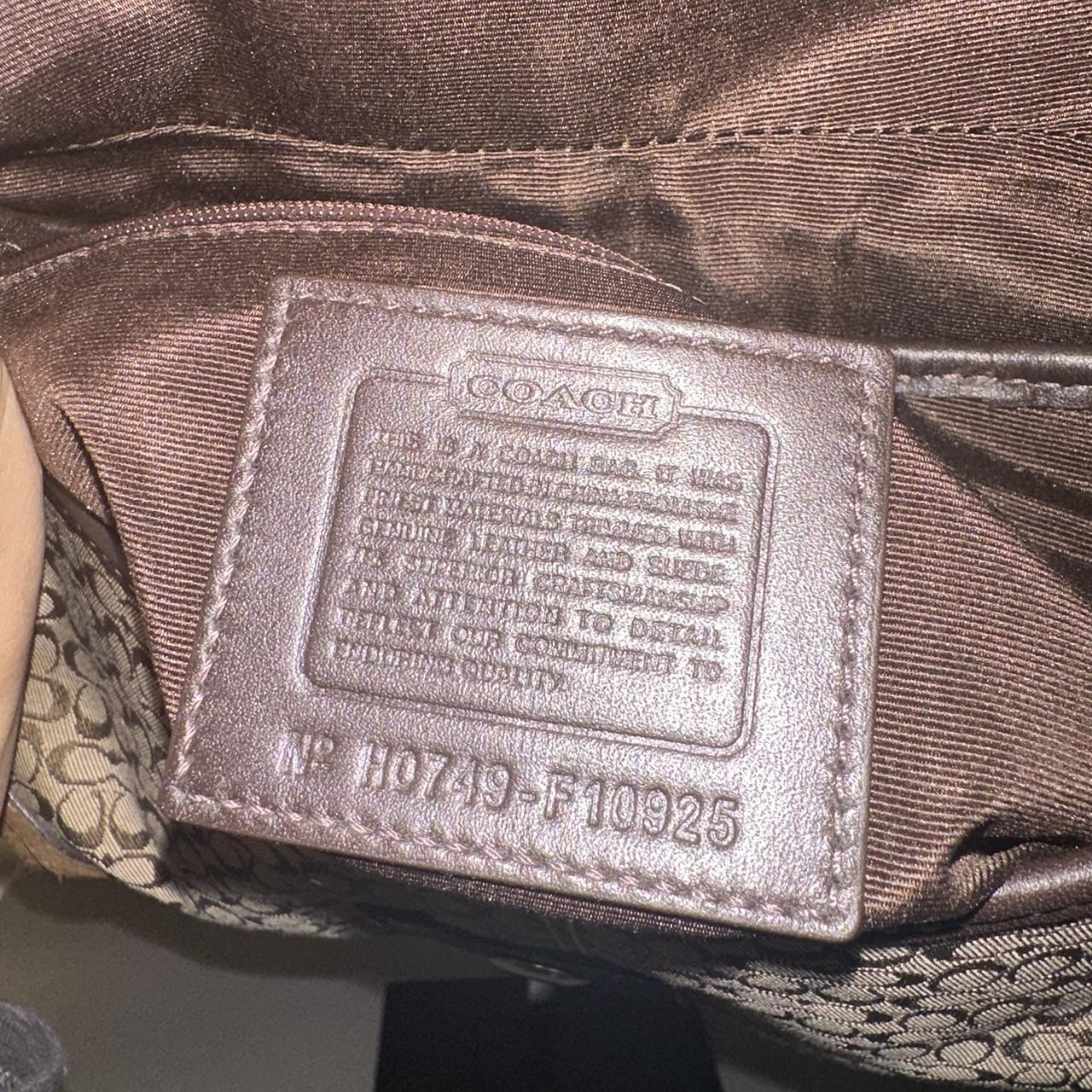 Coach Vintage Y2K Brown Signature Suede/Canvas Mini Soho Shoulder Bag🍬⚡