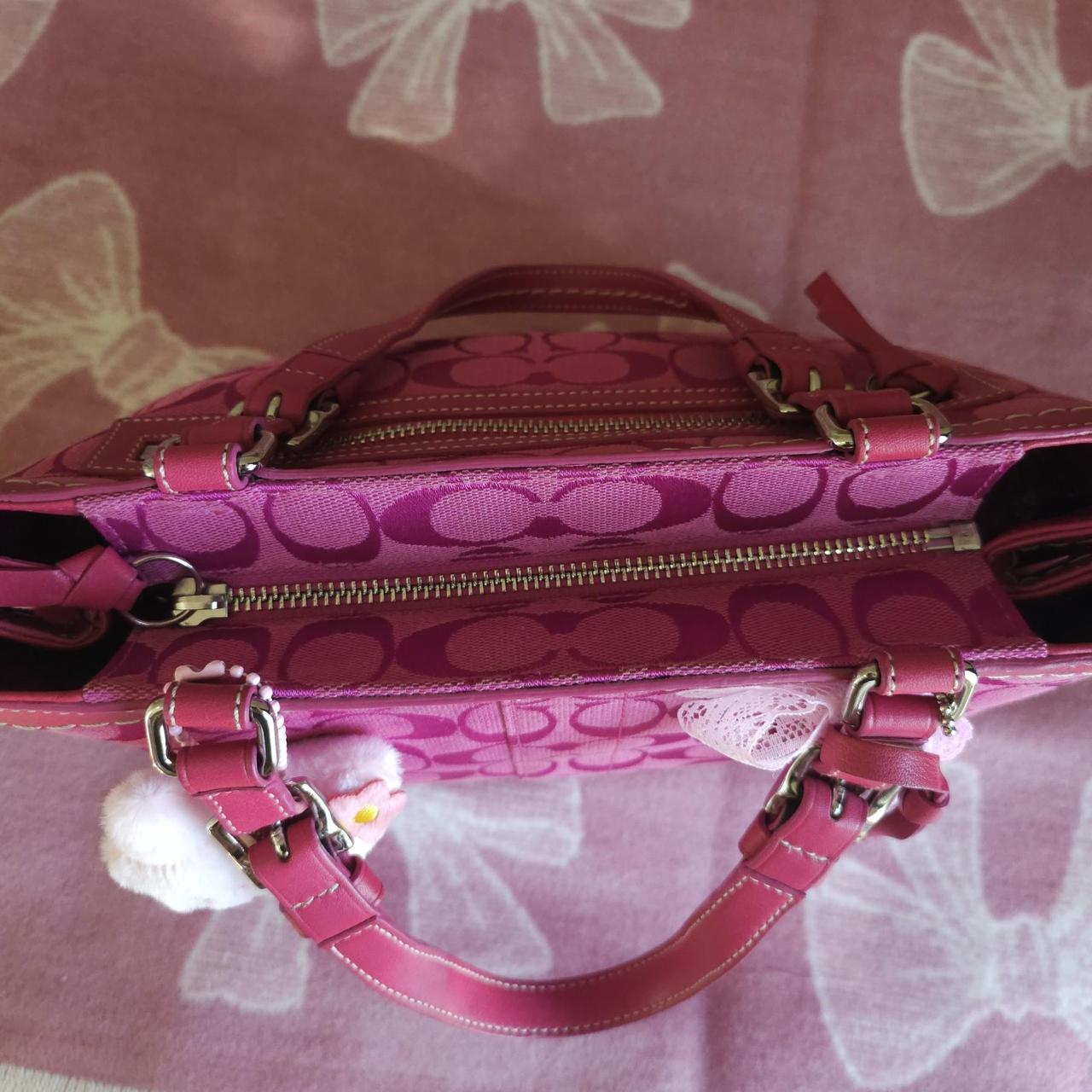 Y2K Vintage Coach Pink Handbag Tote Purse🍎🔥