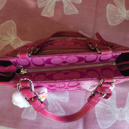 Y2K Vintage Coach Pink Handbag Tote Purse🍎🔥